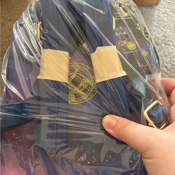 Loungefly Doctor Strange Multiverse Backpack - Blue and Gold - Picture 4 of 4